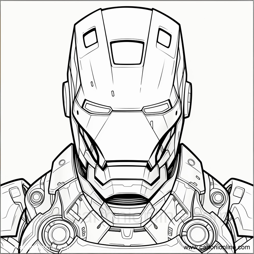 Dibujo 21 de Iron-Man para imprimir y colorear