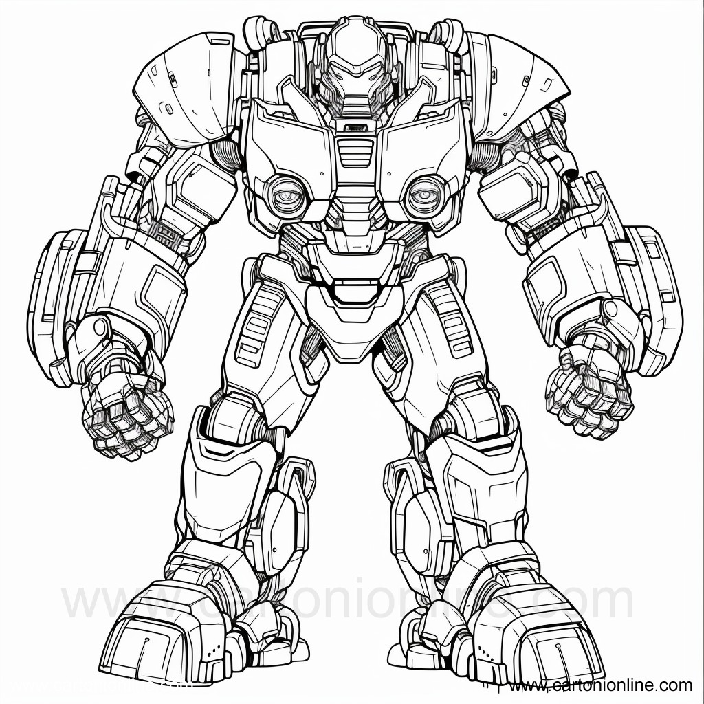 Dibujo 38 de Iron-Man para imprimir y colorear