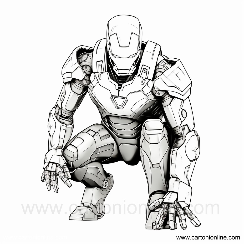 Iron-Man 47  vrityskuvat tulostaa ja vritt