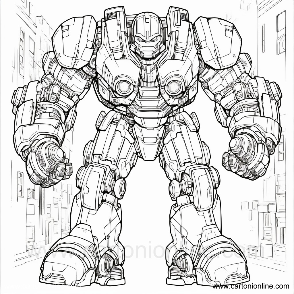 Disegno Iron-Man 48 di Iron-Man da stampare e colorare