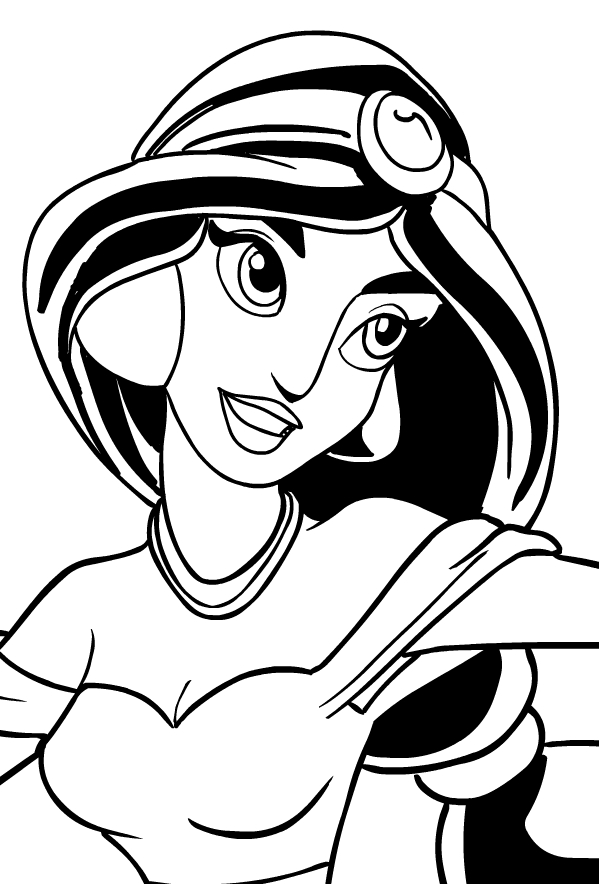 Jasmine 05  coloring page to print and coloring