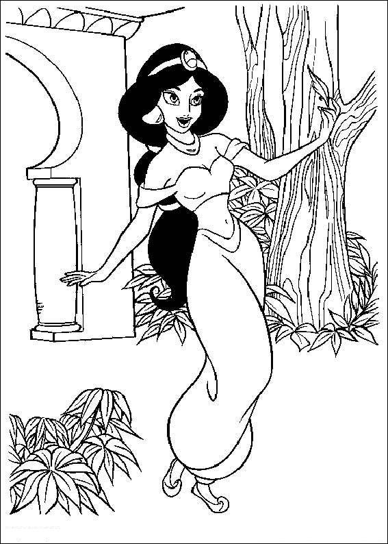 Jasmine 21 が印刷して着色するための Jasmine の描画