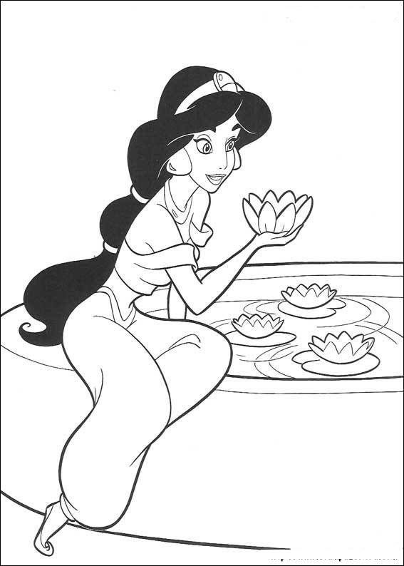 Jasmine 23  coloring pages to print and coloring
