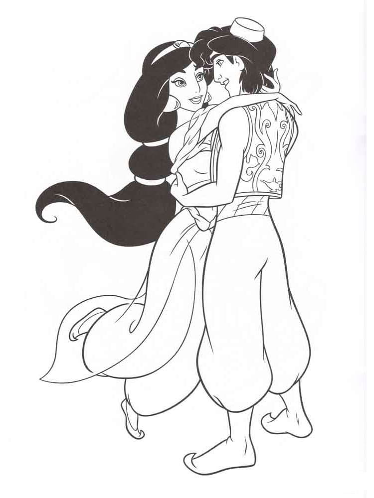 Desenho 45 de Jasmine para imprimir e colorir