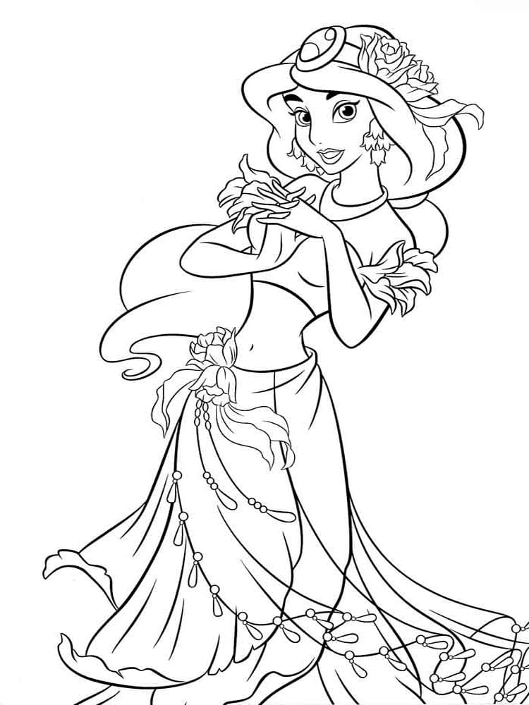 Jasmine 47  coloring page to print and coloring