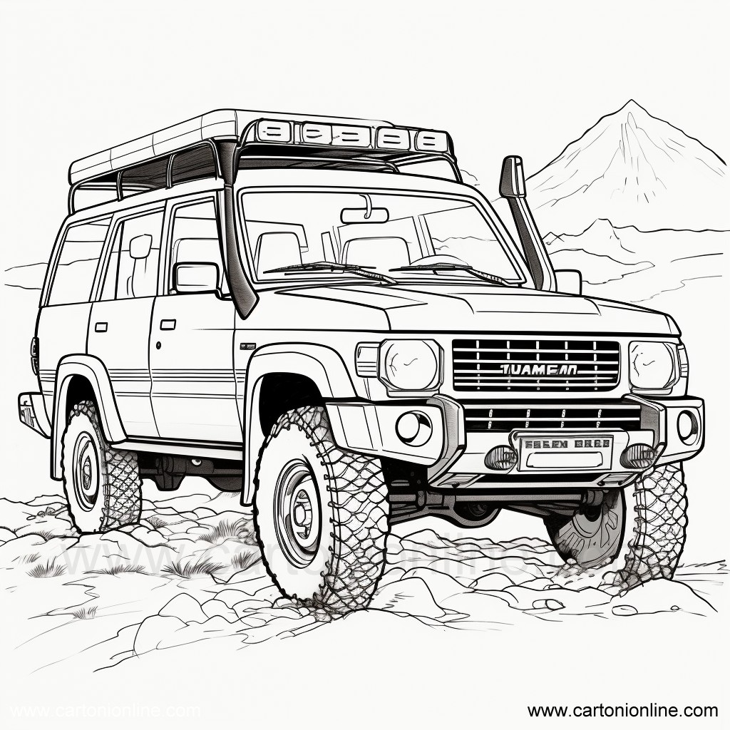 Disegno Jeep 05 di Jeep da stampare e colorare