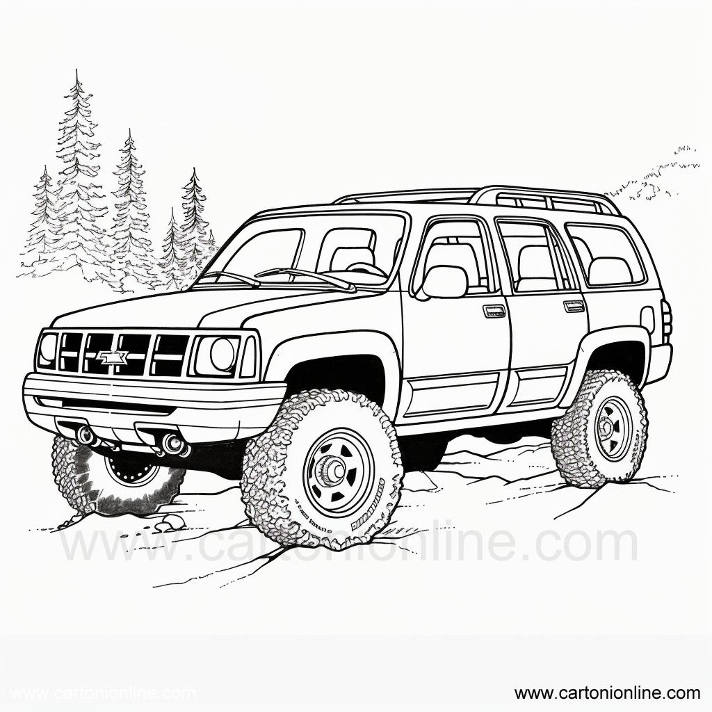 Jeep 10  coloring page to print and coloring