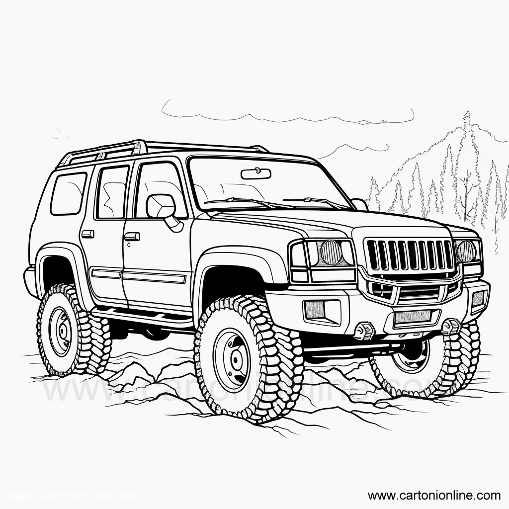Disegno Jeep 18 di Jeep da stampare e colorare