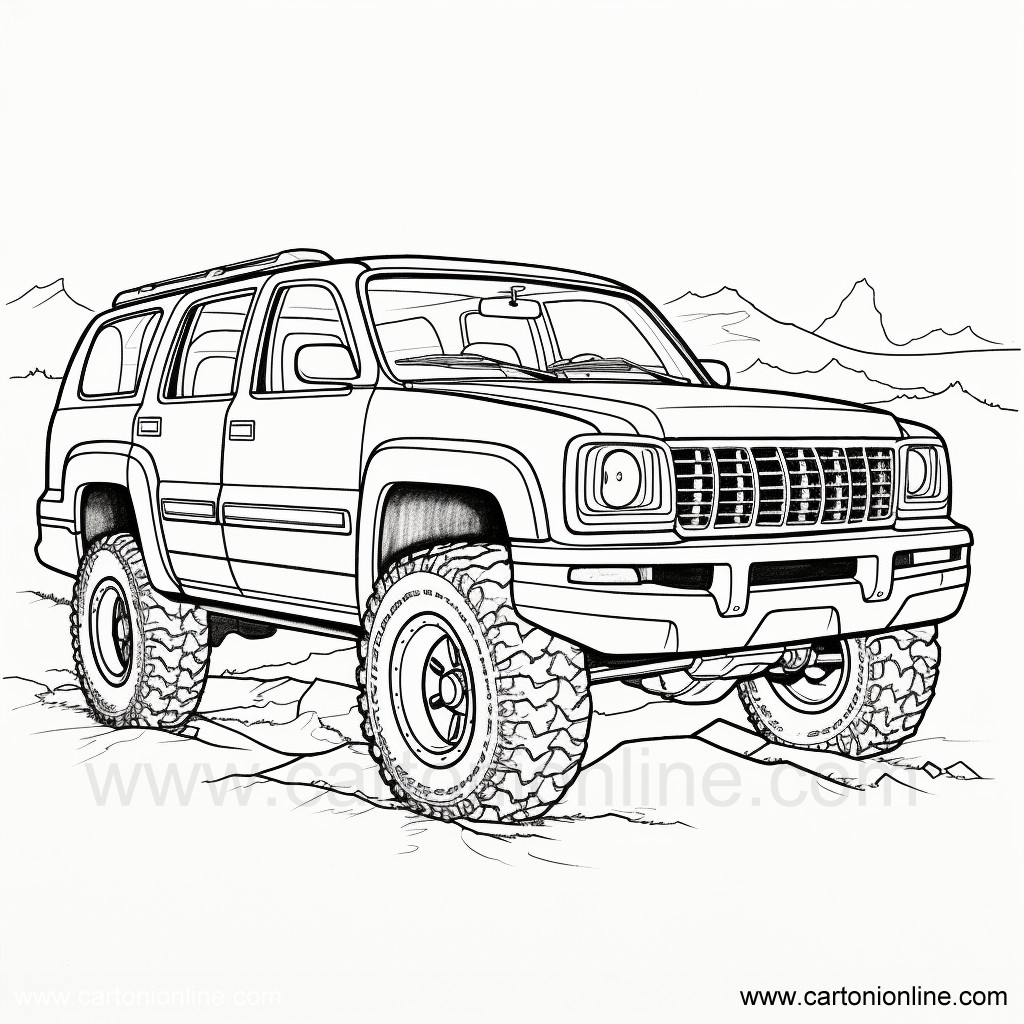 Disegno Jeep 28 di Jeep da stampare e colorare