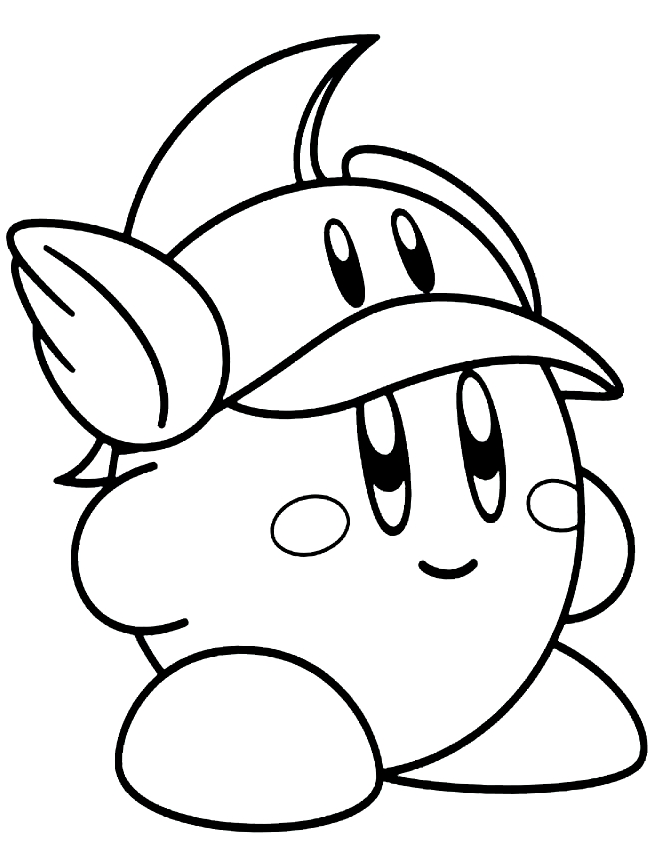 Desenho 04 de Kirby para imprimir e colorir