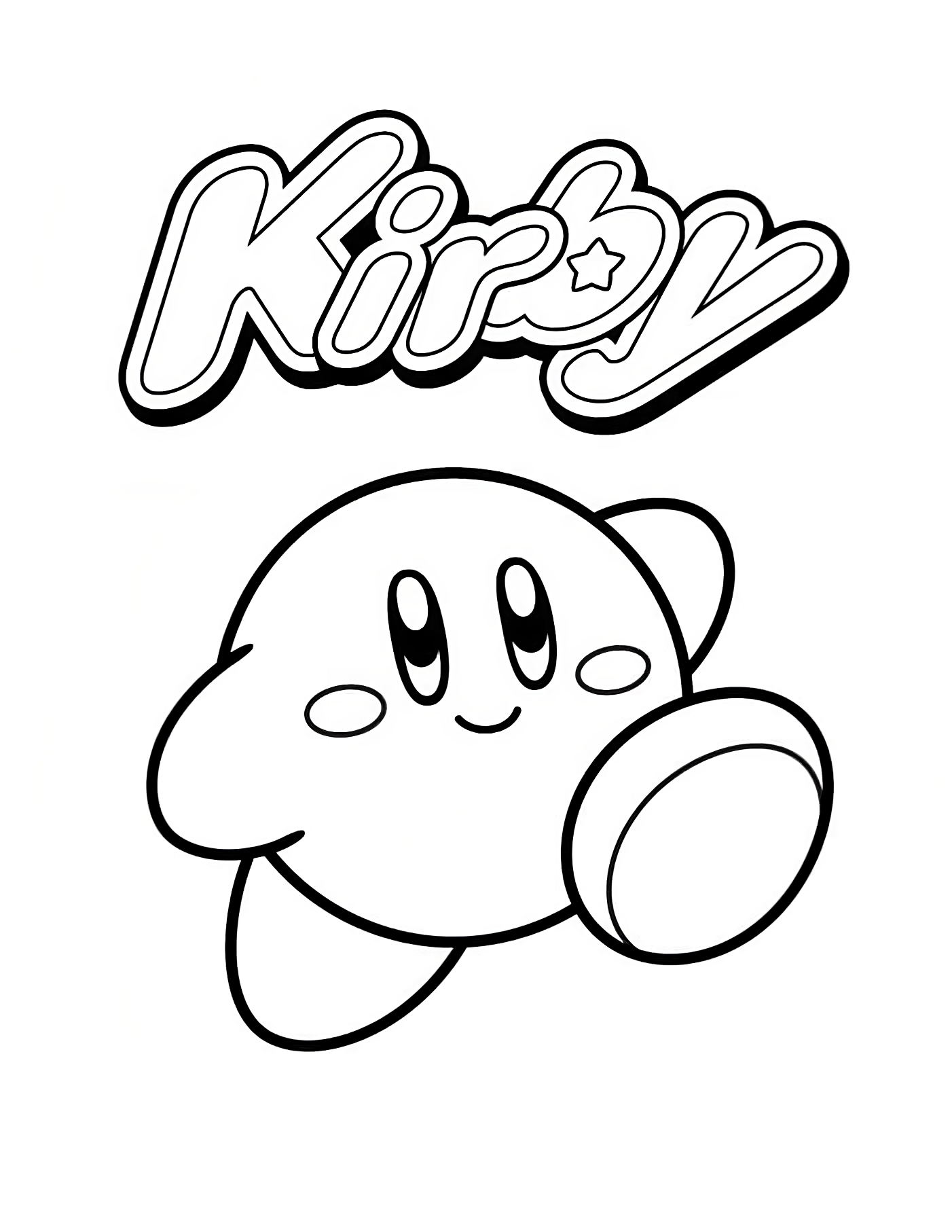 Coloriage 11 de Kirby  imprimer et colorier