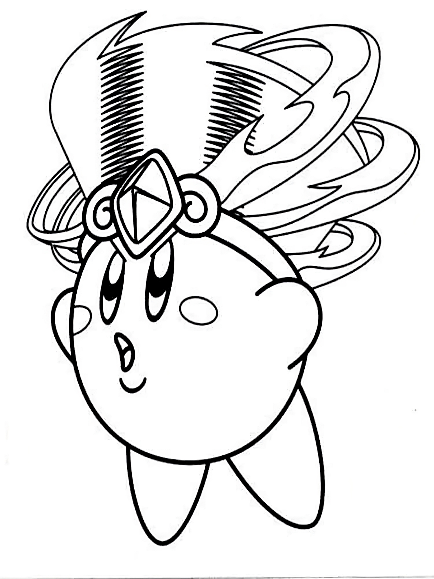 Coloriage 14 de Kirby  imprimer et colorier