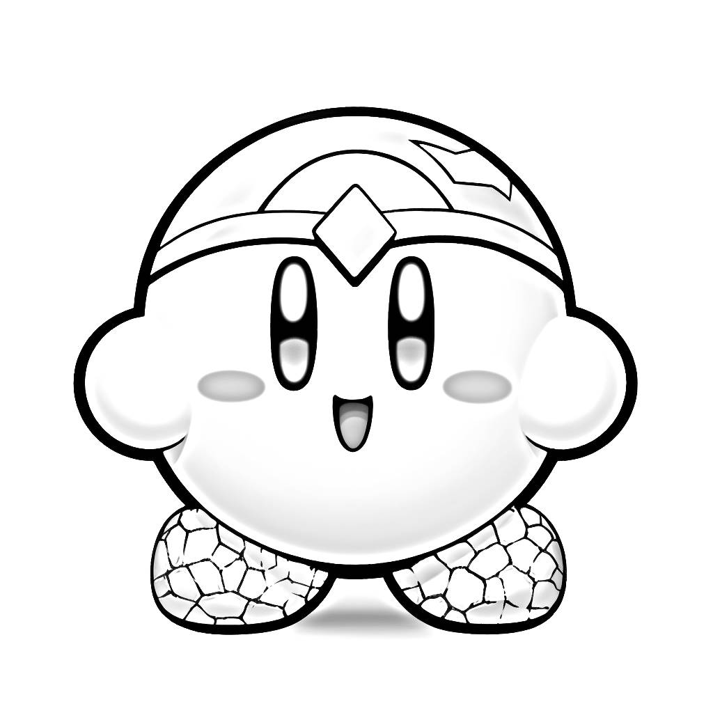 Coloriage 22 de Kirby  imprimer et colorier