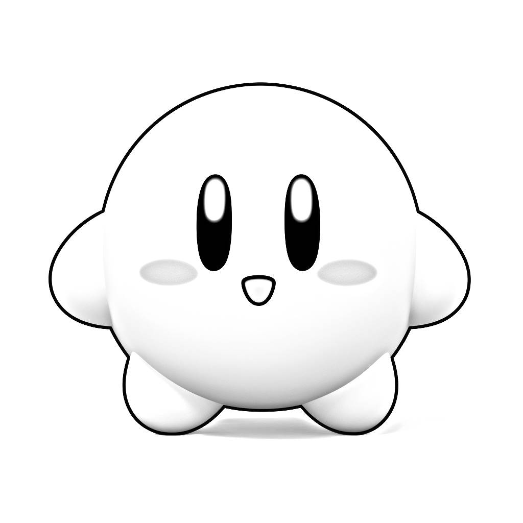 Desenho 23 de Kirby para imprimir e colorir