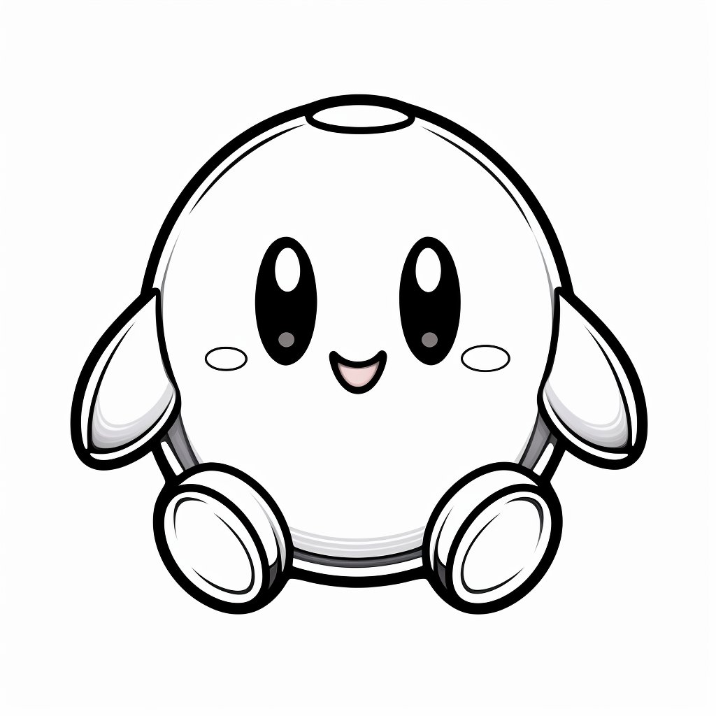 Desenho 25 de Kirby para imprimir e colorir