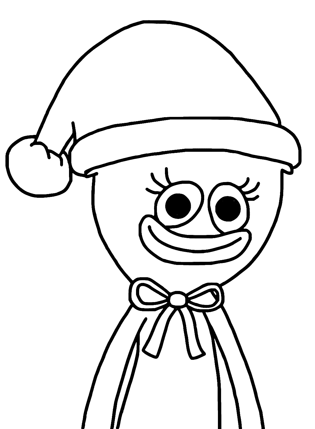 Coloriage de Kissy Missy 08 de Poppy Playtime  imprimer et colorier