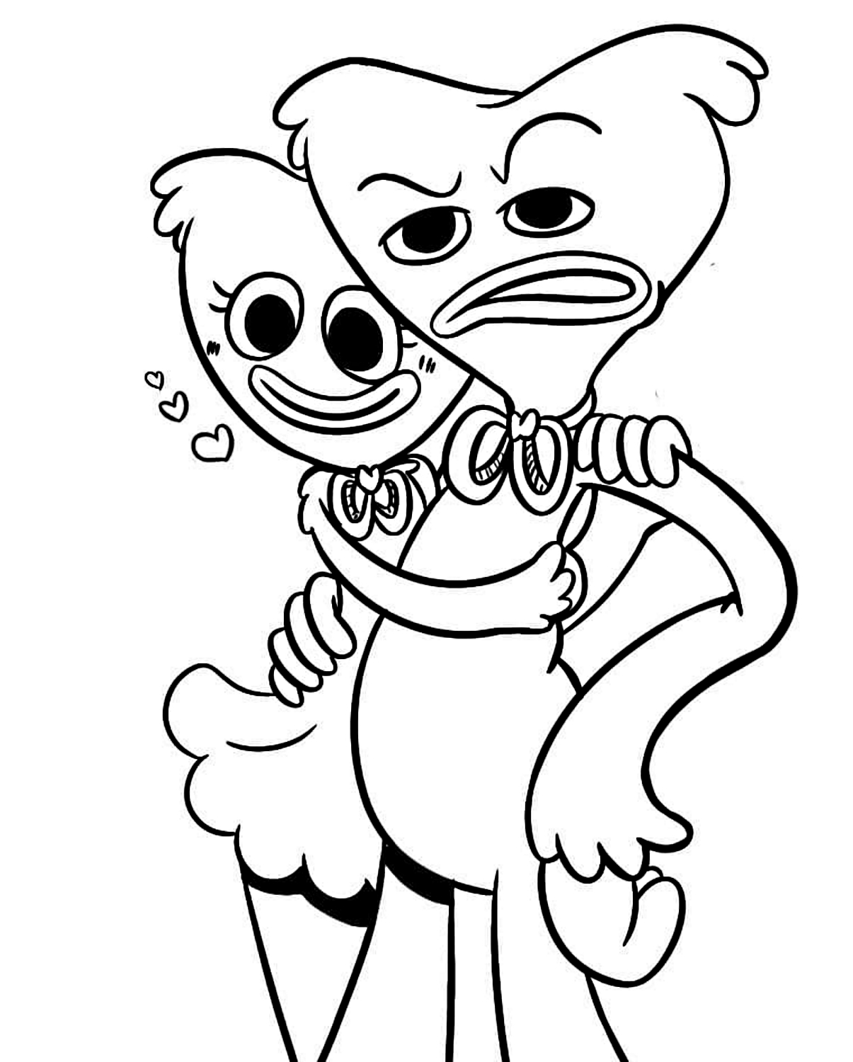 Kissy Missy 10 from Poppy Playtime coloring page to print and coloring