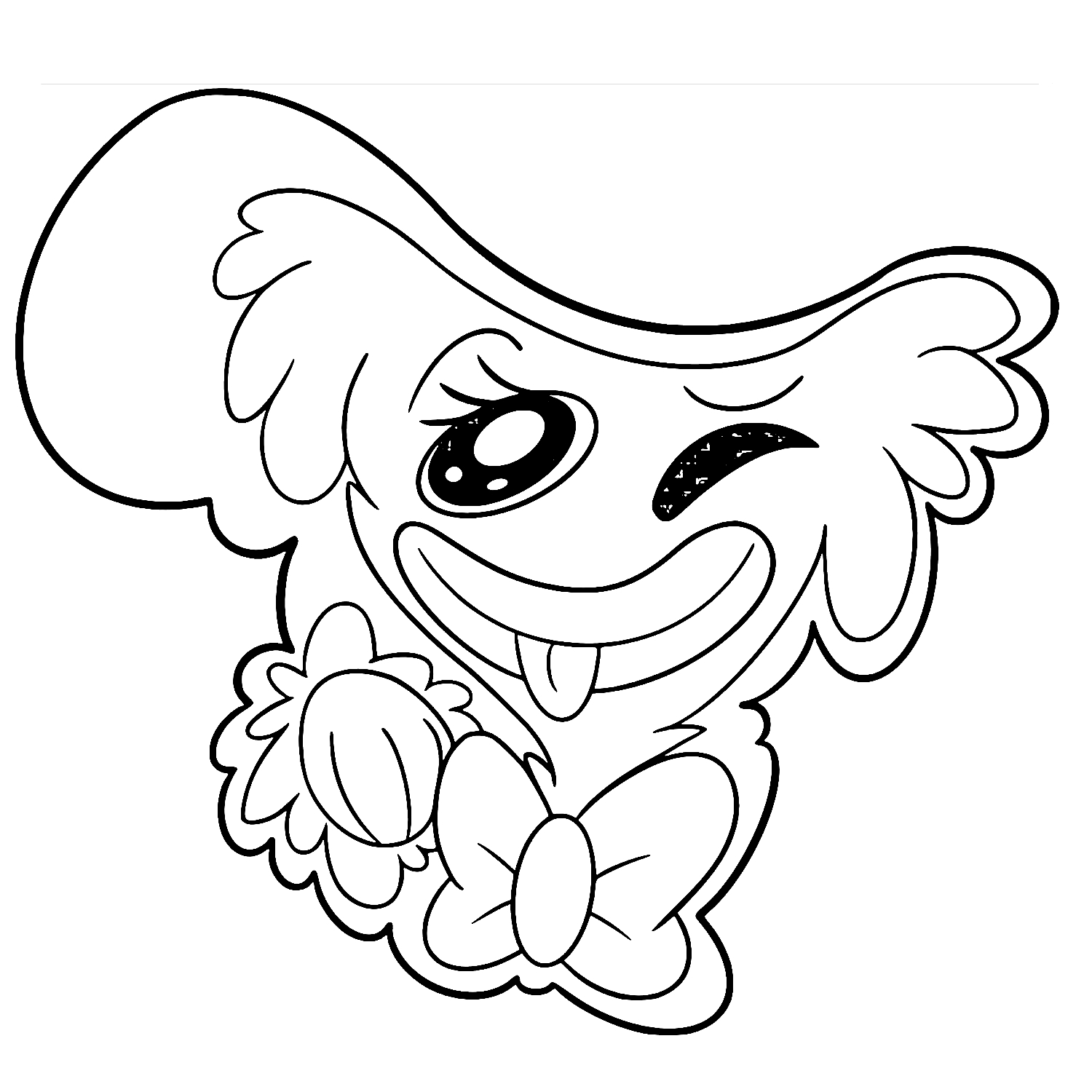 Desenho de Kissy Missy 15 de Poppy Playtime para imprimir e colorir