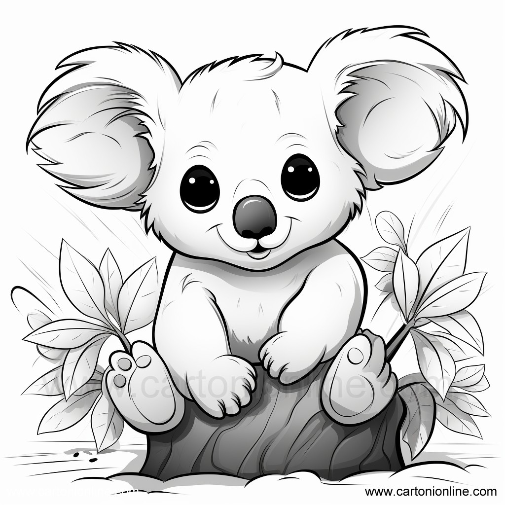 Disegno Koala 11 di Koala da stampare e colorare