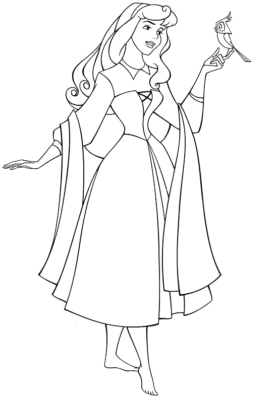 Drawing 10 from Sleeping Beauty coloring page to print and coloring