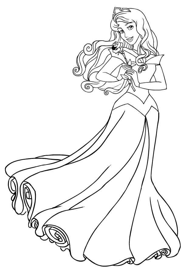 Drawing 22 from Sleeping Beauty coloring page to print and coloring