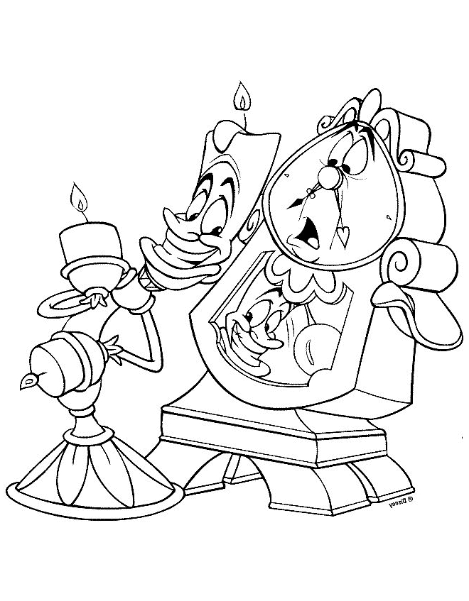 Beauty and the Beast 08 from Beauty and the Beast coloring page to print and color