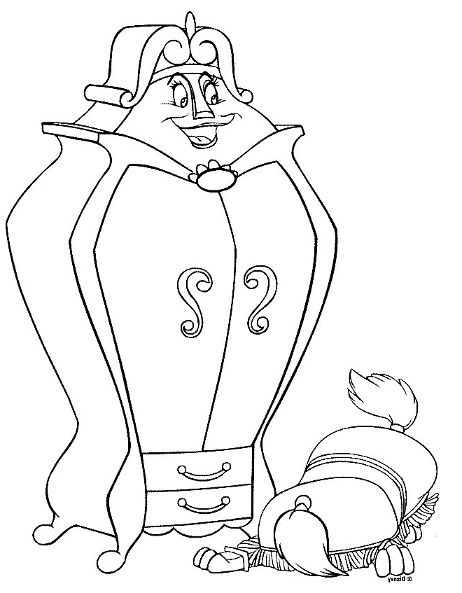 Beauty and the Beast 11 from Beauty and the Beast coloring page to print and color