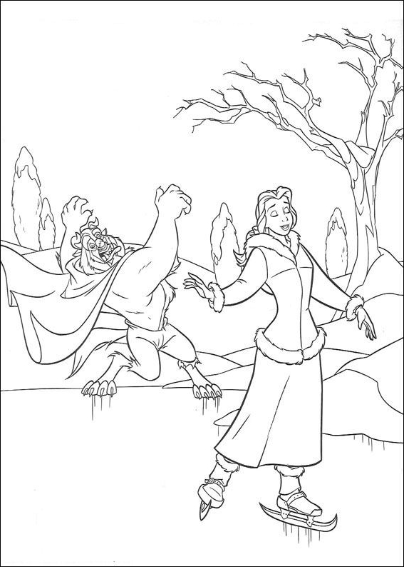 Beauty and the Beast 20 from Beauty and the Beast coloring page to print and color