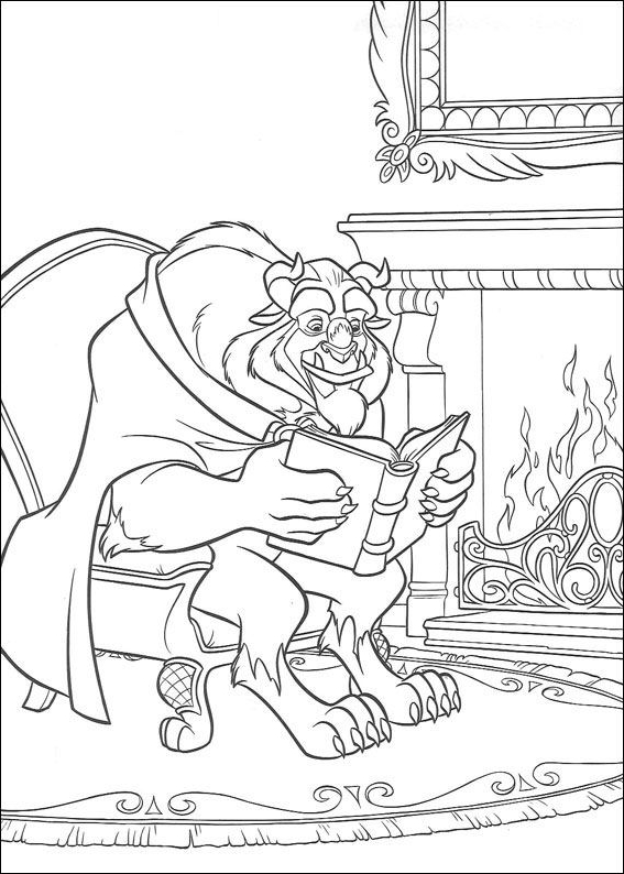 Beauty and the Beast 21 from Beauty and the Beast coloring page to print and coloring