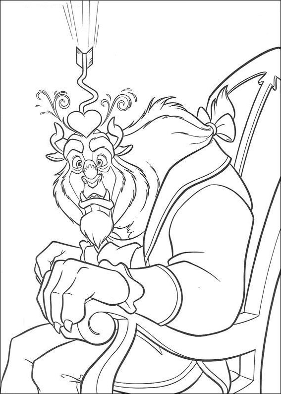 Beauty and the Beast 23 from Beauty and the Beast coloring page to print and color