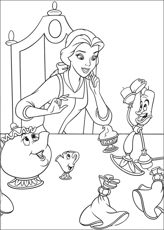 Beauty and the Beast 25 from Beauty and the Beast coloring page to print and color