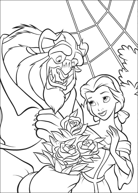 Beauty and the Beast 26 from Beauty and the Beast coloring pages to print and coloring