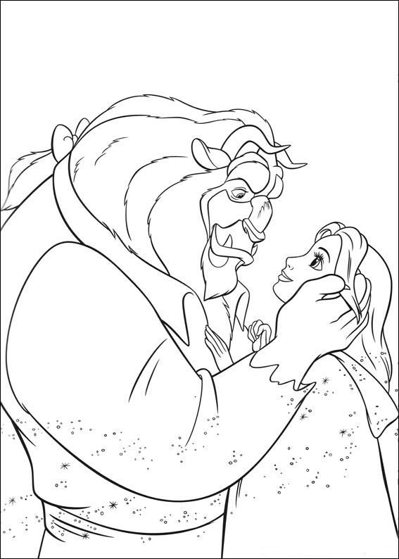 Beauty and the Beast 27 from Beauty and the Beast coloring page to print and color