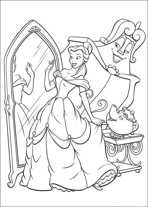 Beauty and the Beast 30 from Beauty and the Beast coloring page to print and color