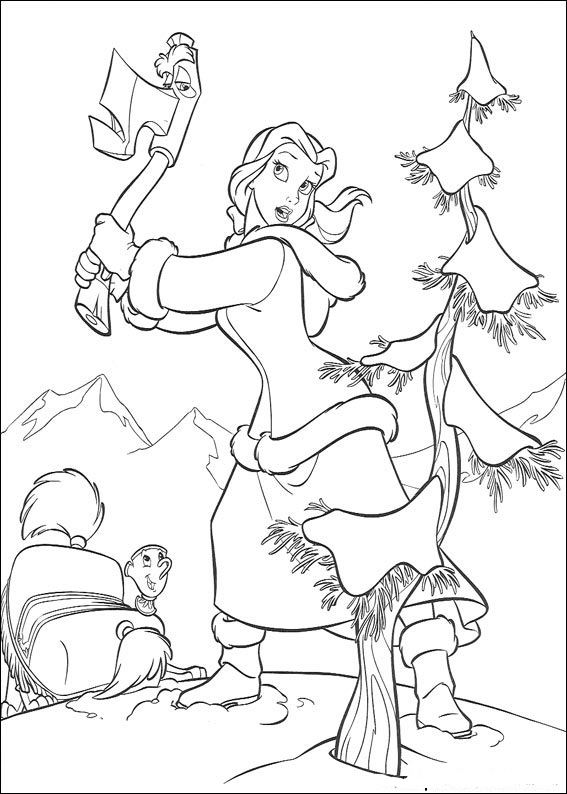 Beauty and the Beast 33 from Beauty and the Beast coloring page to print and color