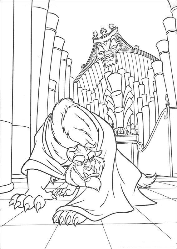 Beauty and the Beast 37 from Beauty and the Beast coloring page to print and color