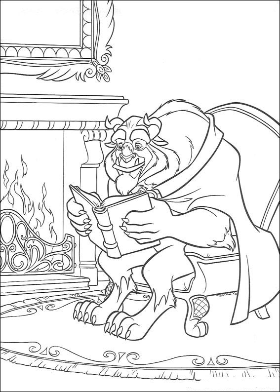 Beauty and the Beast 39 from Beauty and the Beast coloring page to print and color