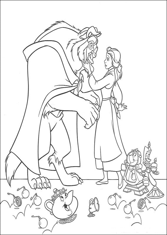 Beauty and the Beast 40 from Beauty and the Beast coloring page to print and coloring