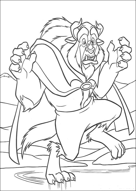 Desenho de A Bela e o Monstro (A Bela e a Fera) 42 de A Bela e o Monstro (A Bela e a Fera) para imprimir e colorir