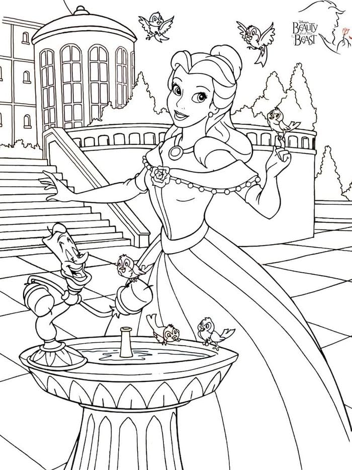Beauty and the Beast 47 from Beauty and the Beast coloring page to print and color