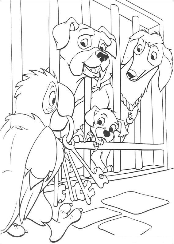 Drawing 19 from 101 Dalmatians coloring page to print and coloring