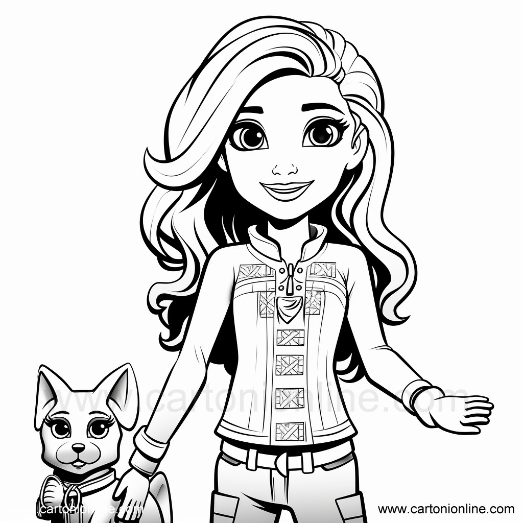 Lego Friends 12  coloring page to print and coloring