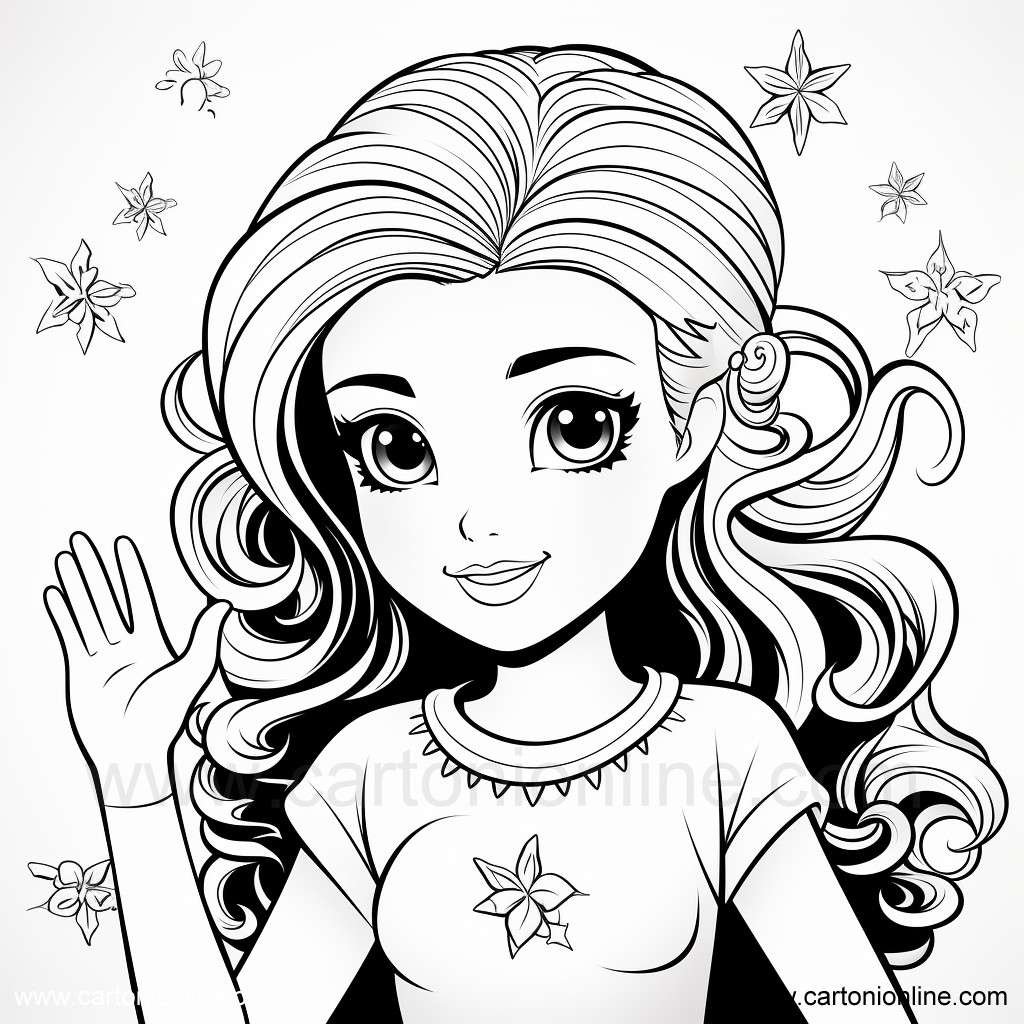 Lego Friends 14  coloring page to print and coloring