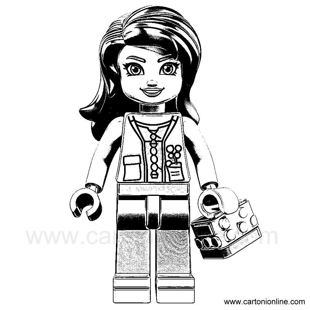 Lego Friends 20  coloring page to print and coloring