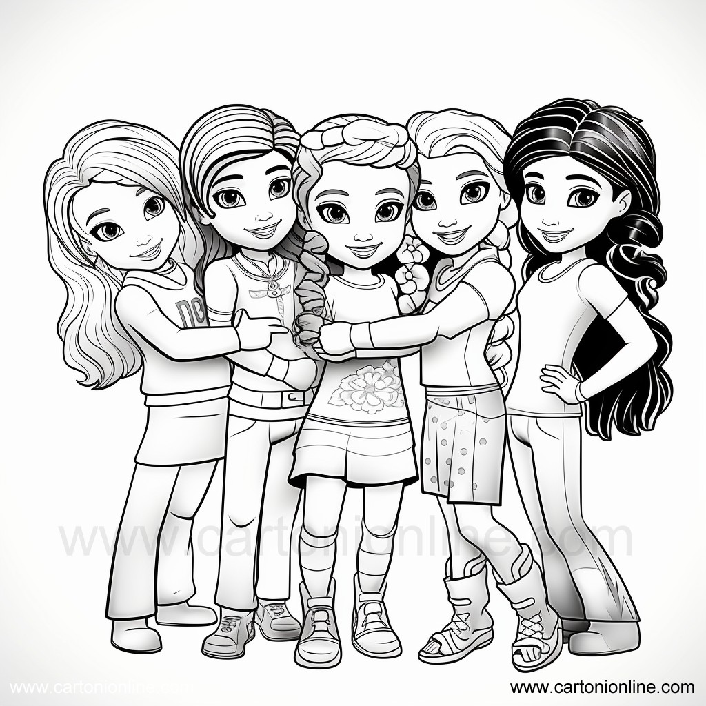 Lego Friends 48  coloring page to print and coloring