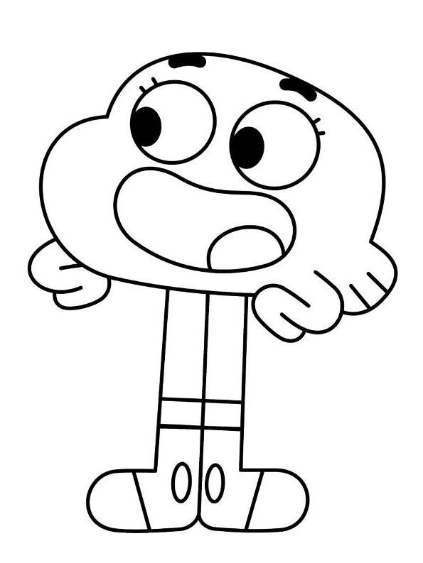 Drawing 14 from the amazing world of Gumball coloring page
