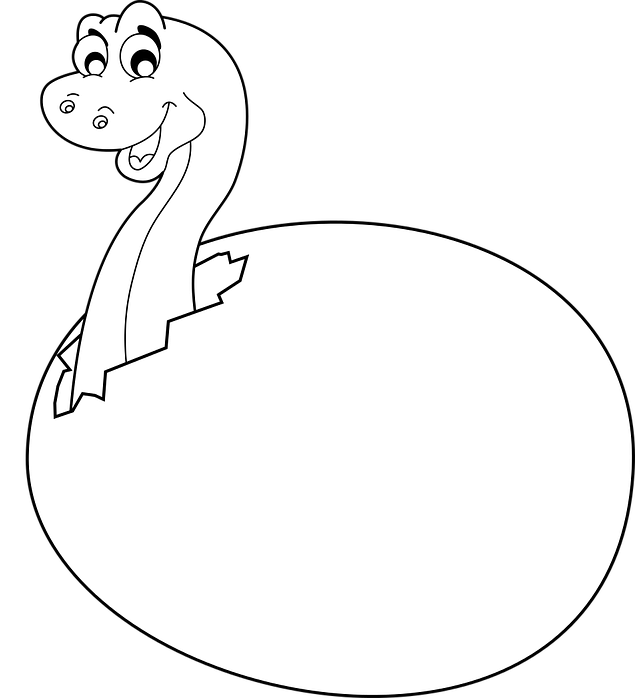 Cartoon style lizard coloring page for kids