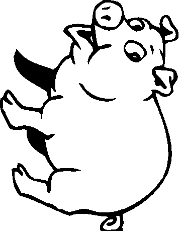 Dibujo 4 de cerdos para imprimir y colorear