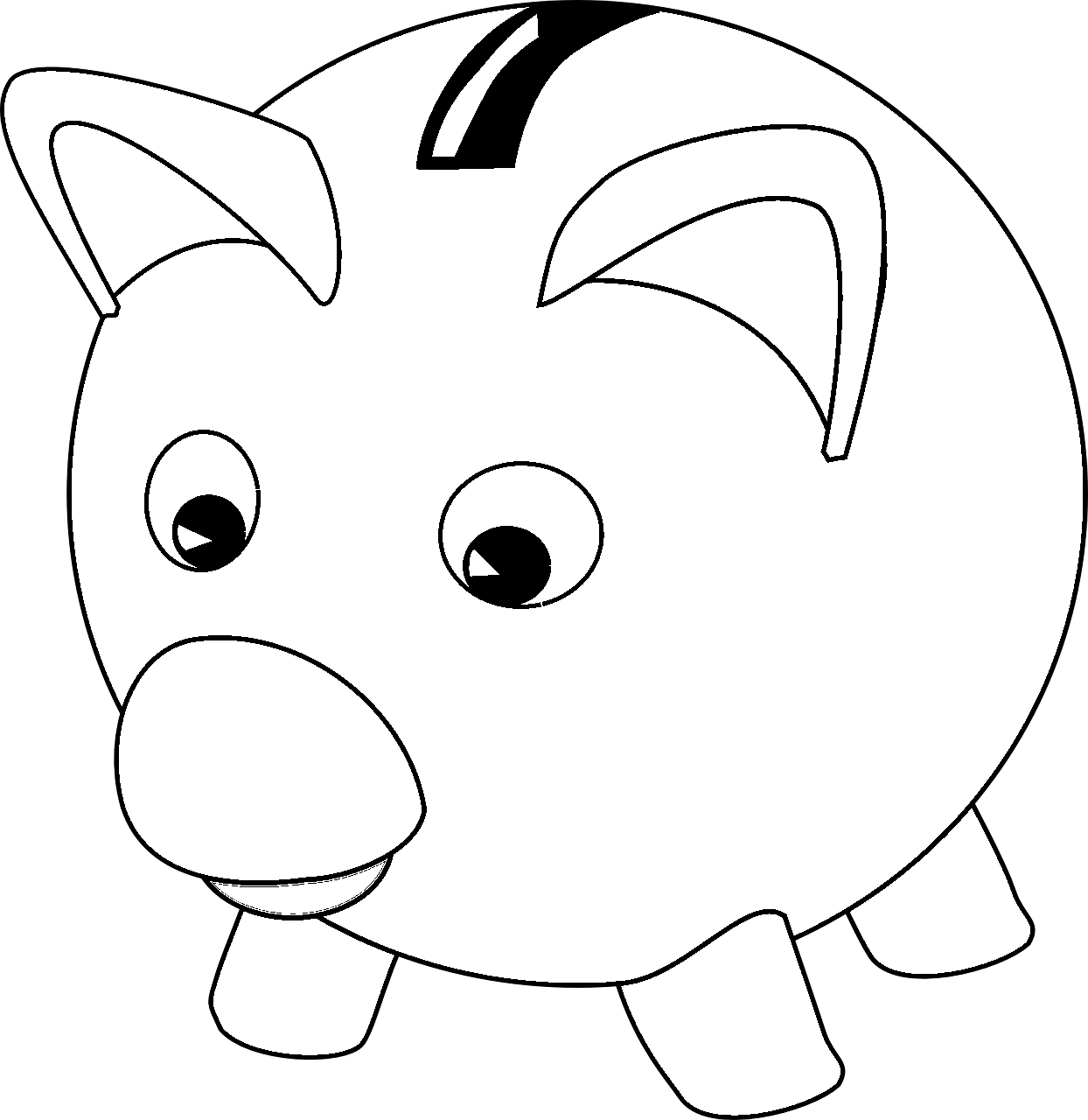 Målarbok för en gris