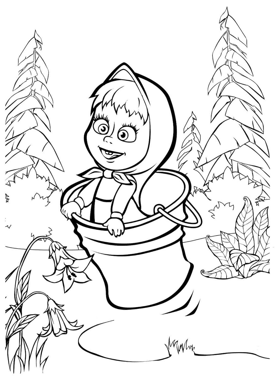 Masha and the Bear 49  coloring pages to print and coloring
